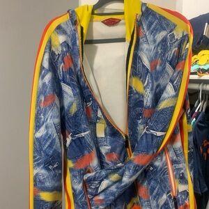 Vibrant Abstract Patterned Jacket